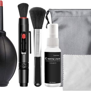 6 in 1 Camera Cleaning Kit Professional DSLR Lens Cleaning Tool with Portable Storage Bag Including Air Blower Lens Cleaning Pen Optical Lens and Digital SLR Cameras